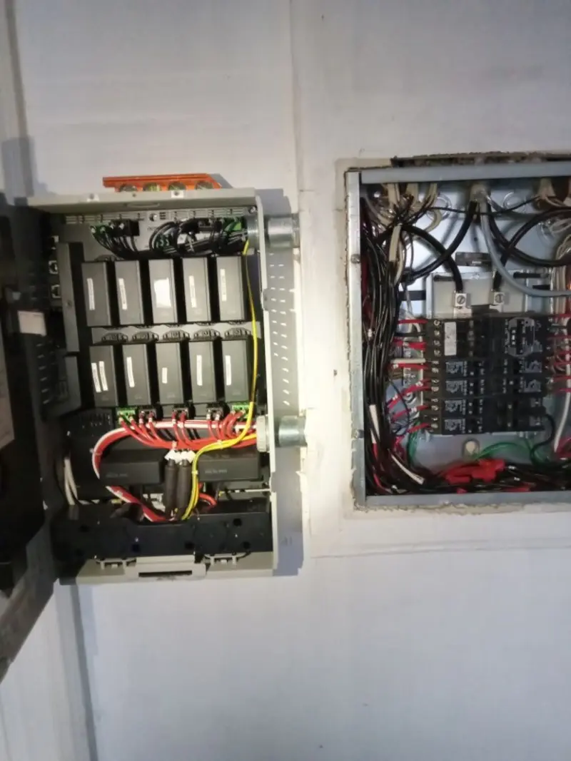 Electrical panel upgrade completed for Security Camera Wiring in Great Neck